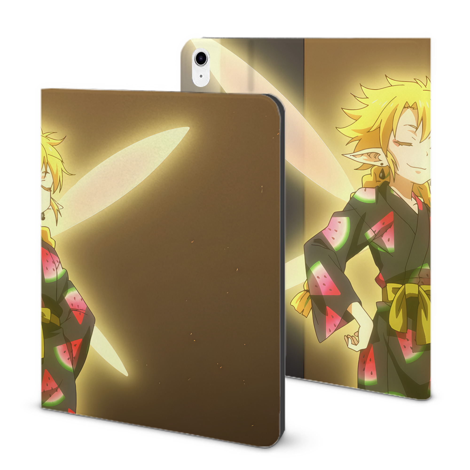 （画像用） 転スラ Regarding Reincarnated to Slime IPad ケース ブック型 PUレザー TPU 耐衝撃 軽量 薄型 ペン収納なし 全面保護 IPad 各モデル対応